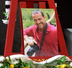 From Fabio Polenghi's funeral in Bangkok on 24 May 2010